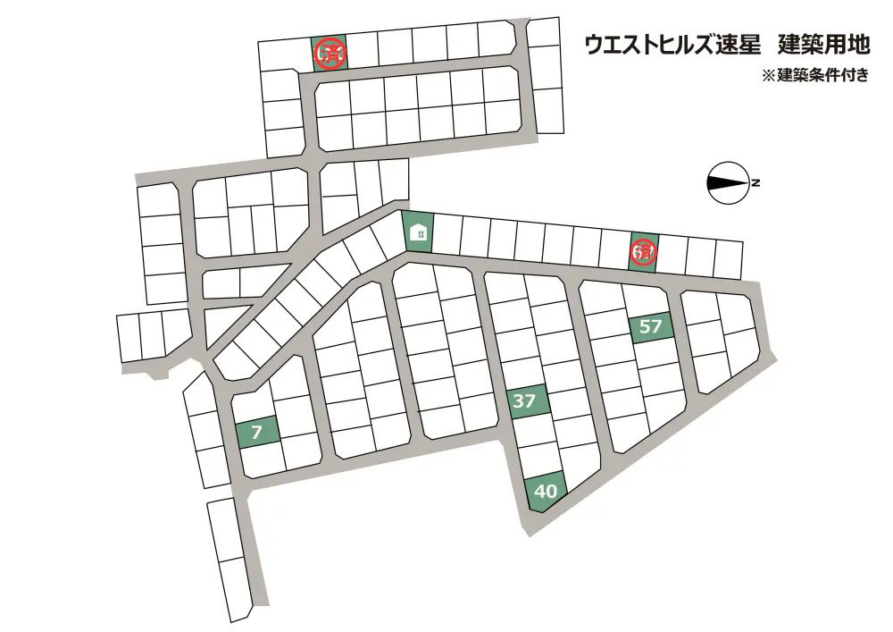 富山市婦中町速星ウエストヒルズ速星　土地