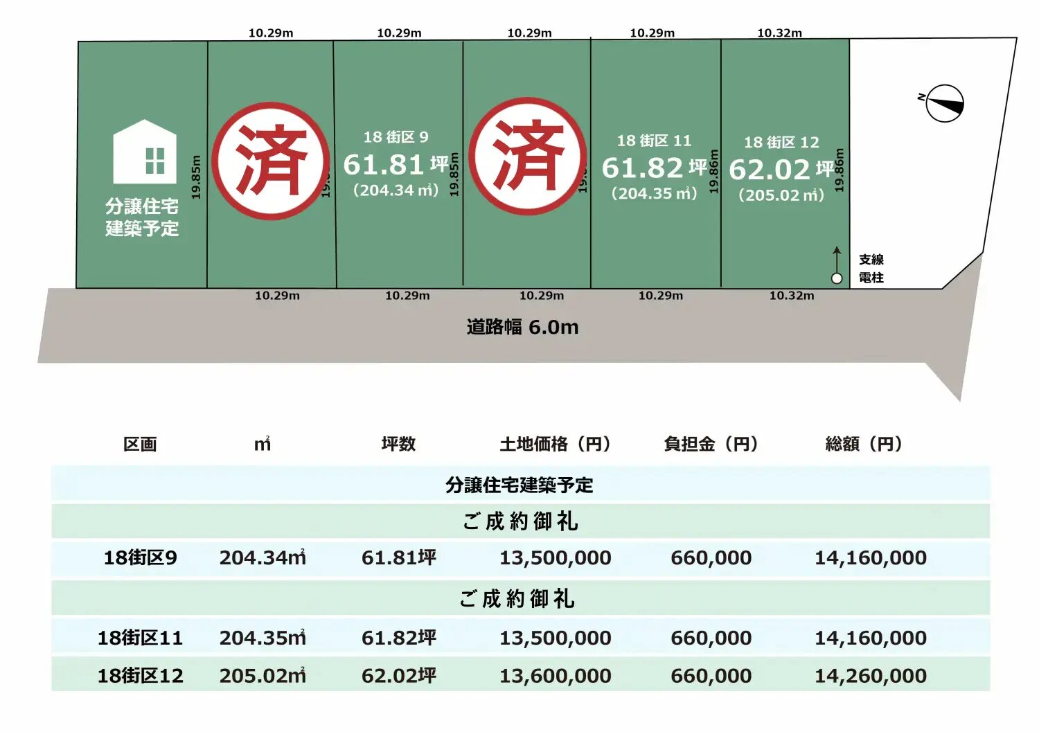 石川県白山市柴木18街区6区画　建築条件付き