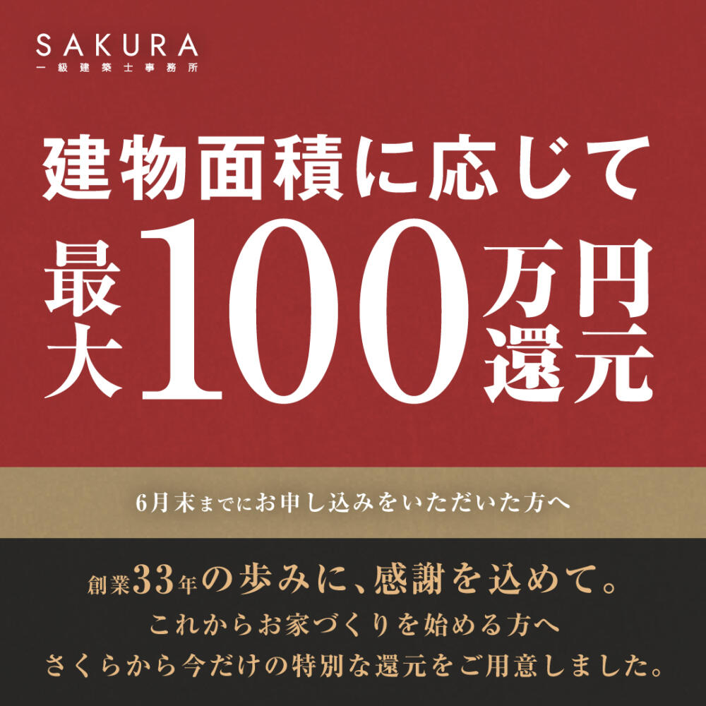 最大100万円還元キャンペーン【福井】