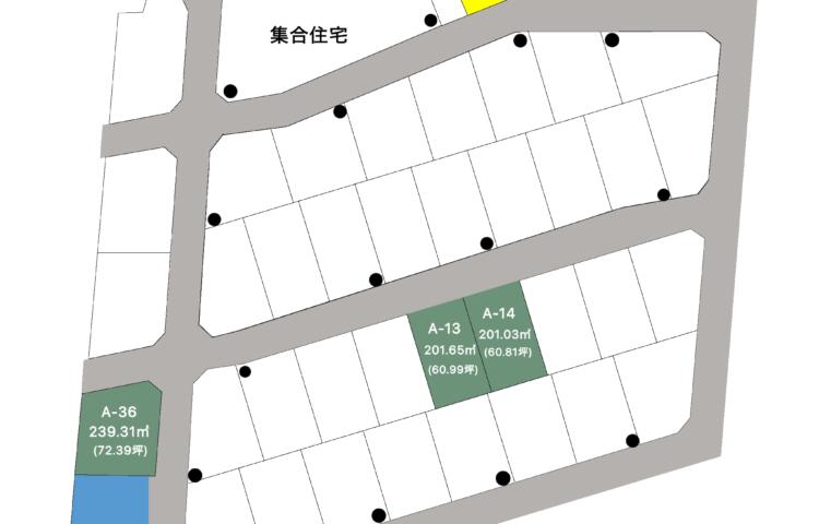 ウォークヒルズ新富山2期3区画　建築用地　土地